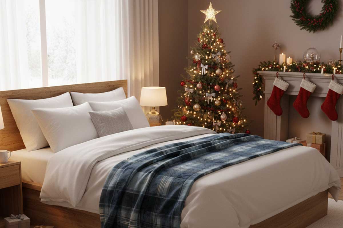 Come addobbare la camera da letto per Natale: idee, decorazioni e biancheria natalizia