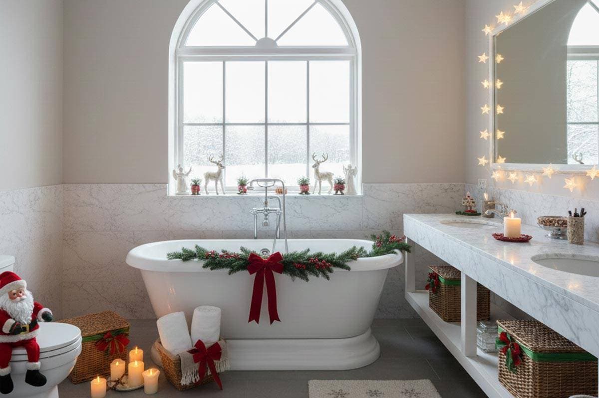 Arredo bagno natalizio: idee, accessori e decorazioni per un’atmosfera festiva e accogliente