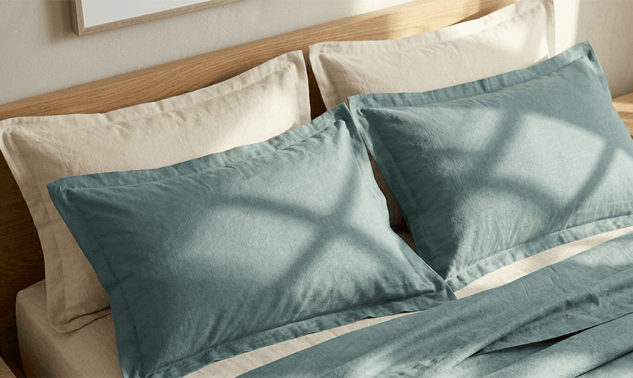 Coppia di federe tinta unita in cotone – Paint