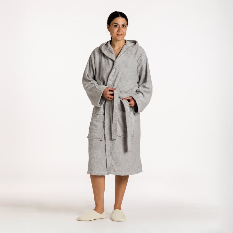 Accappatoio In Spugna My Grigio chiaro