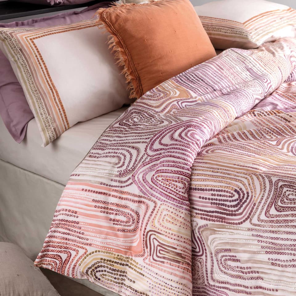 Parure Copripiumino In Percalle Gemma