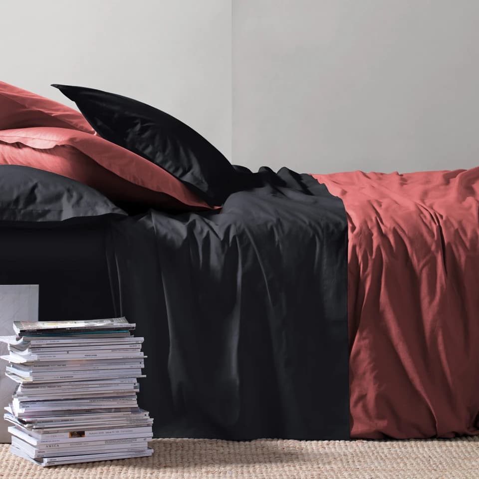 Completo Letto Paint in Madapolam di Cotone