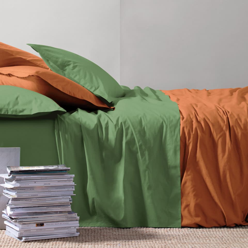 Completo Letto Paint in Madapolam di Cotone