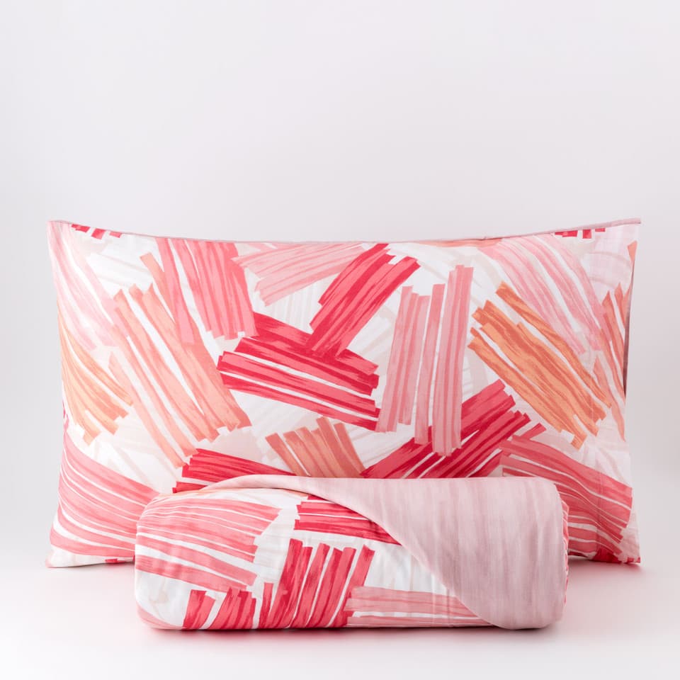 Parure Copripiumino In Cotone Twist
