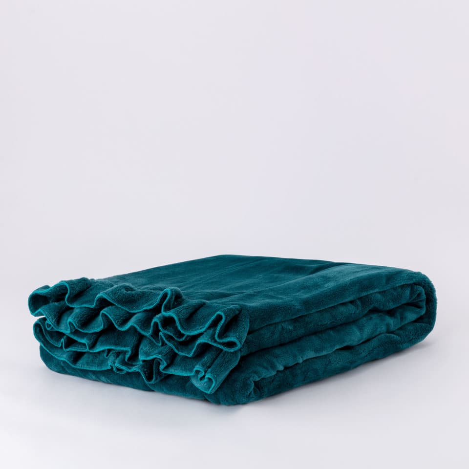 Plaid Arredo Con Rouches Miriam