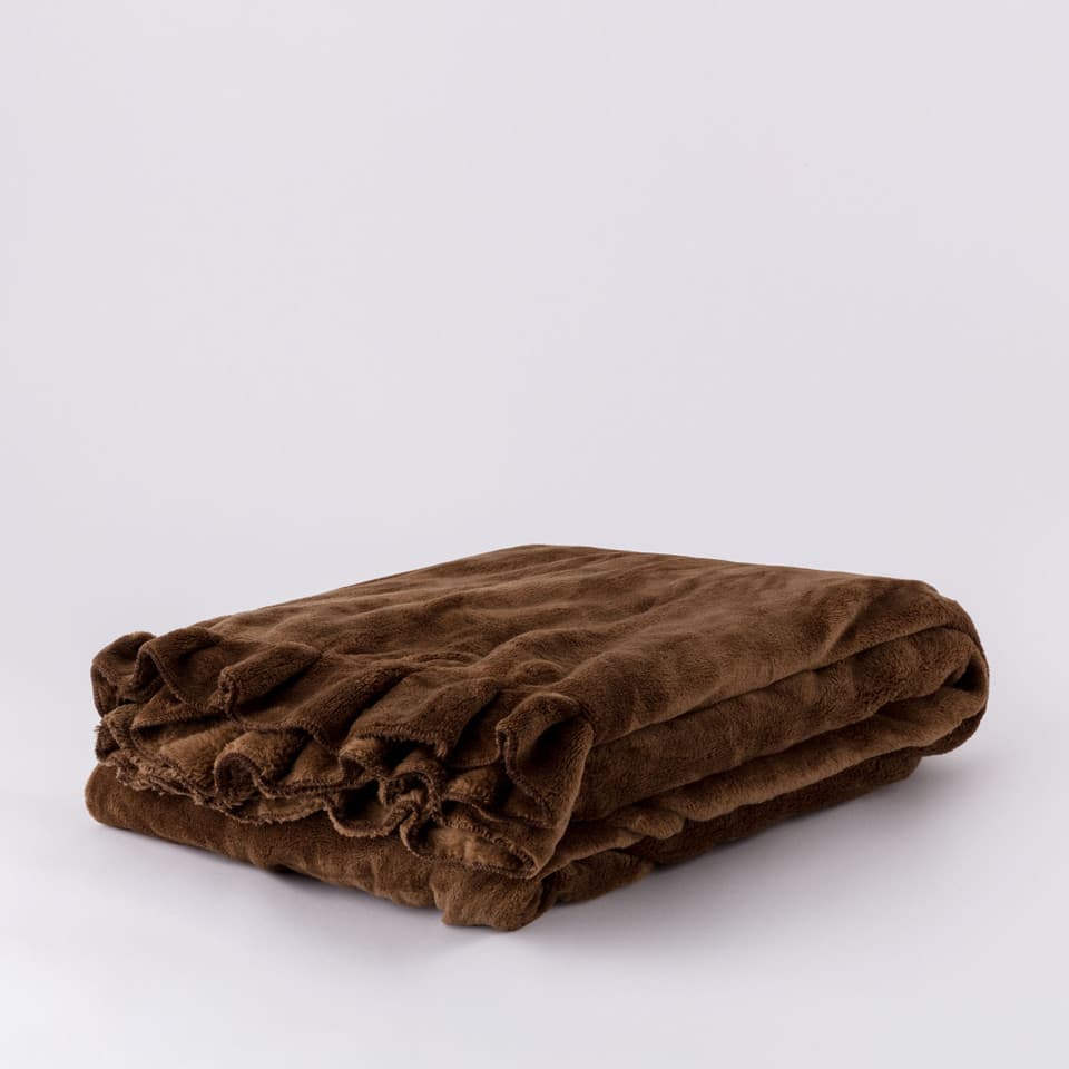 Plaid Arredo Con Rouches Miriam