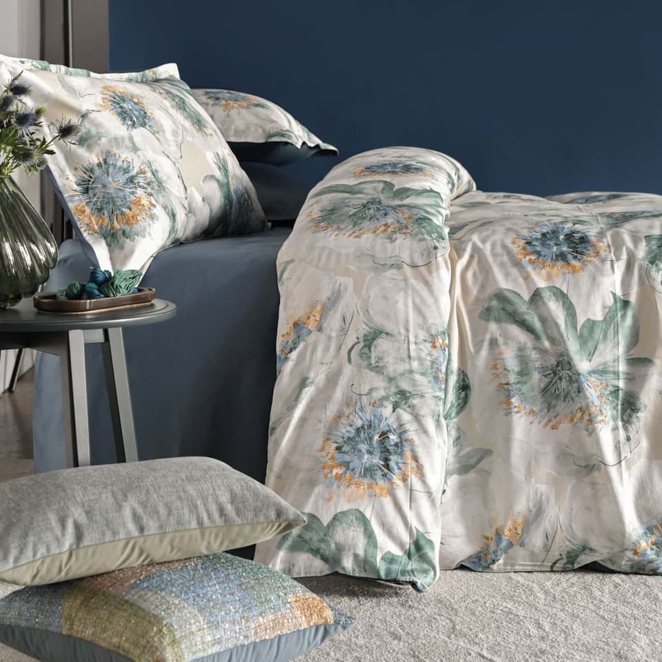 Parure Copripiumino in Raso Hellebro