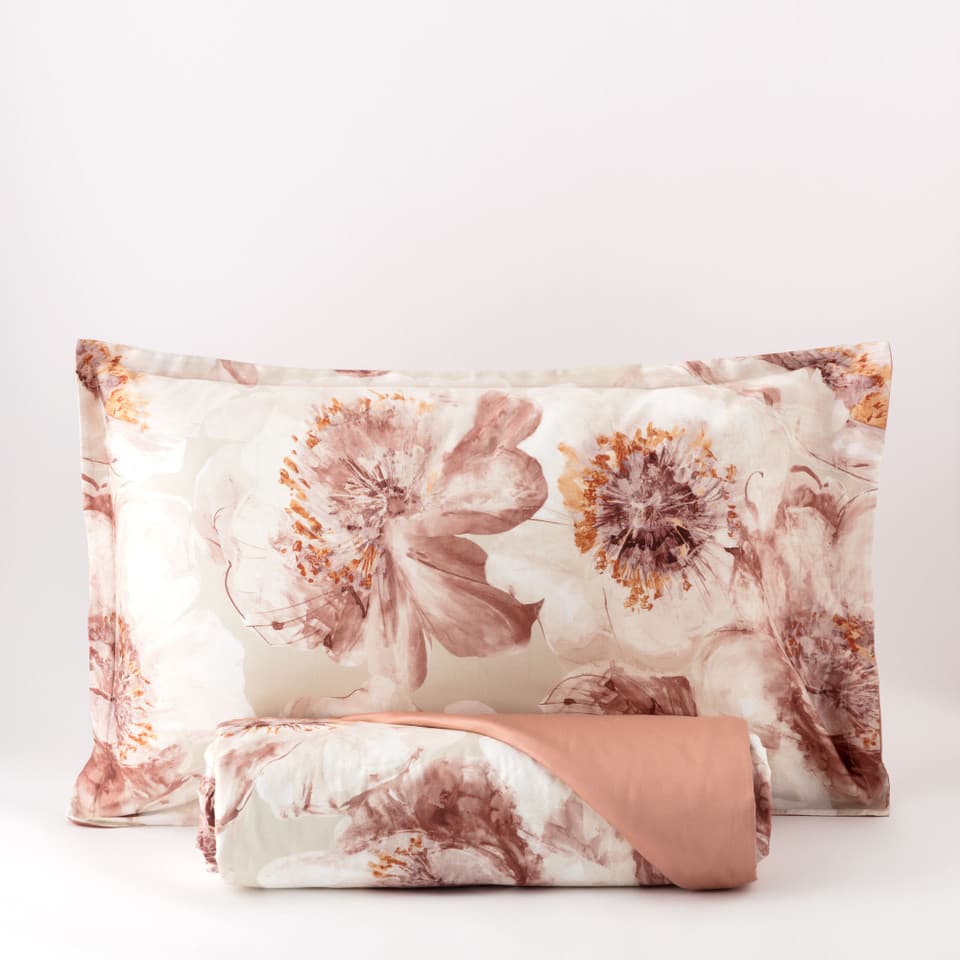 Parure Copripiumino in Raso Hellebro