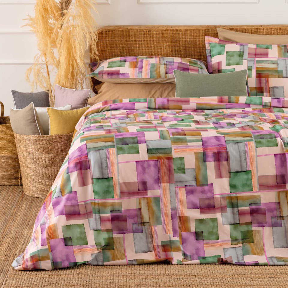 Parure Copripiumino In Percalle Filipe