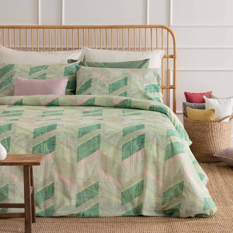 Parure Copripiumino In Cotone Goya