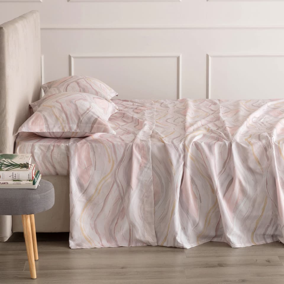 Completo Lenzuolo Copriletto No Stiro Adria