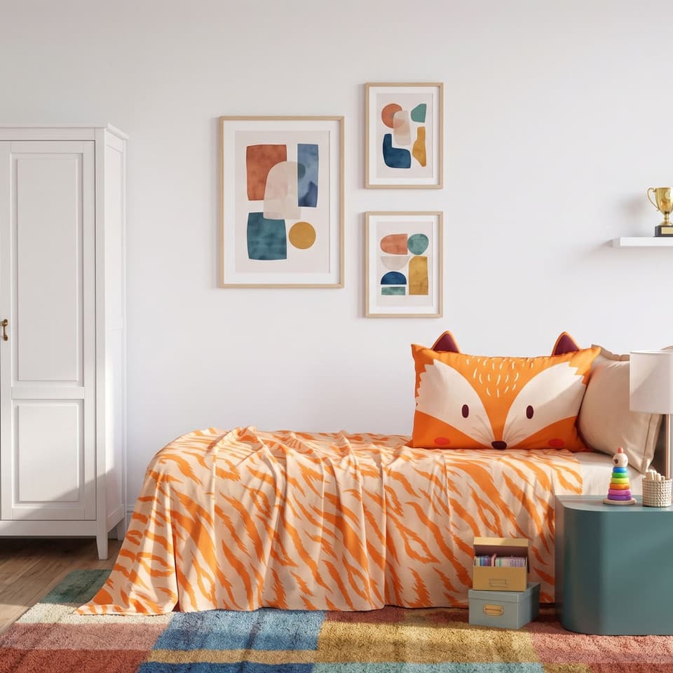 Completo Letto In Percalle Robin