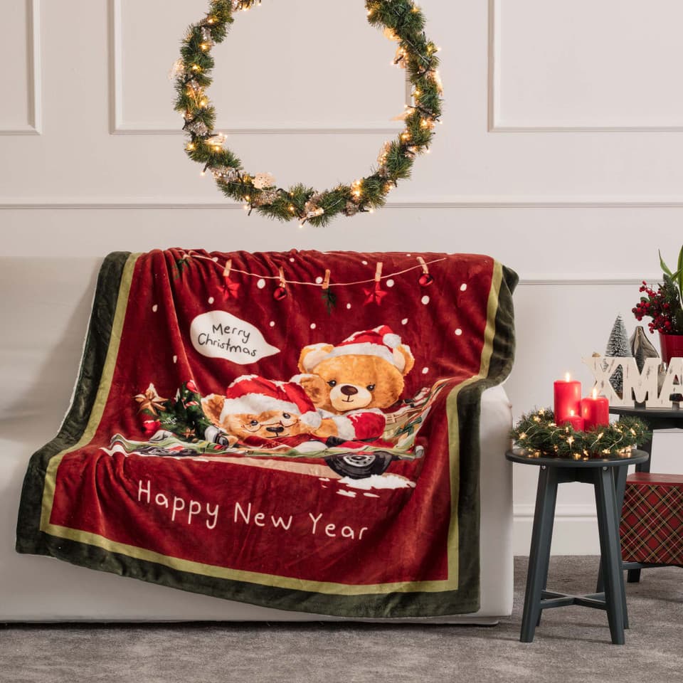 Plaid In Ecopelliccia Merry Christmas