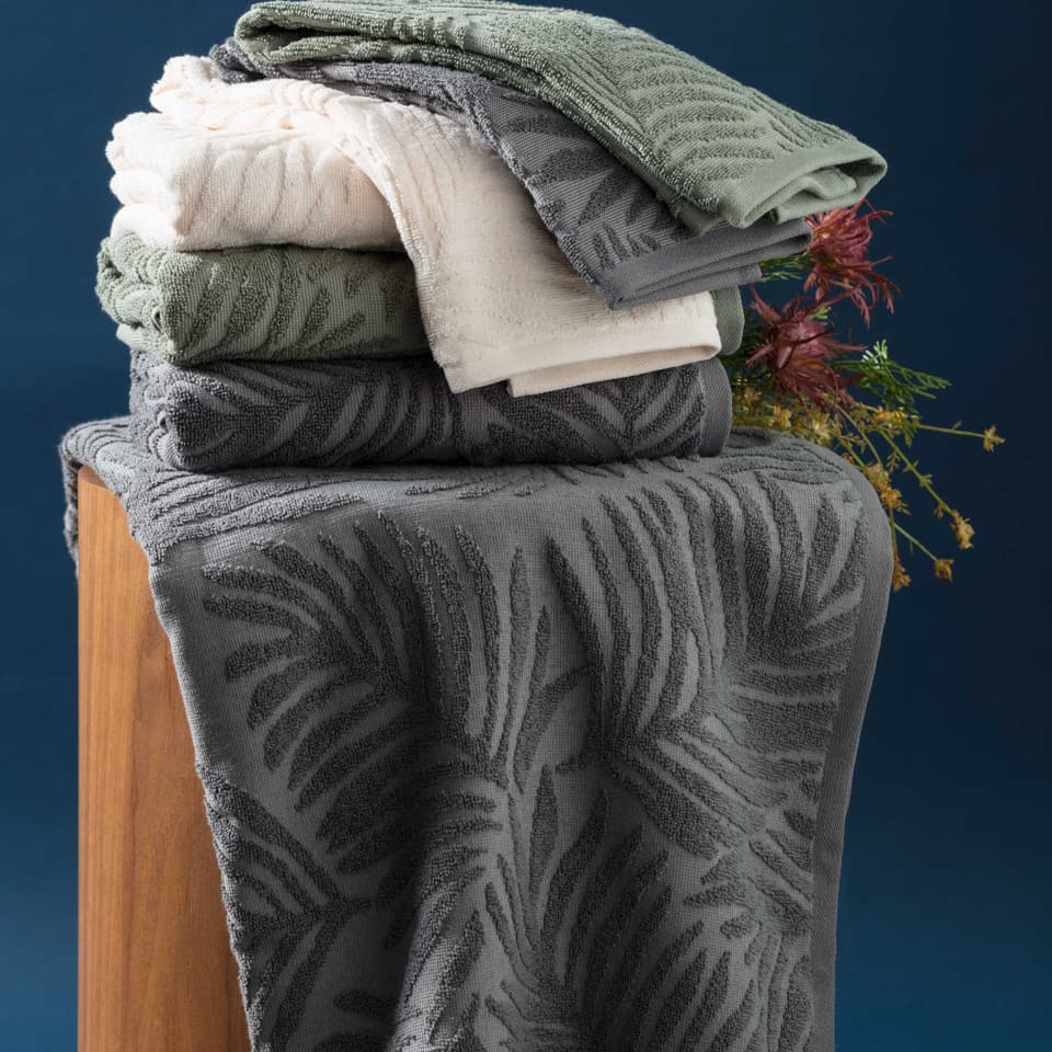 Telo Doccia In Spugna Jacquard Sapphiere