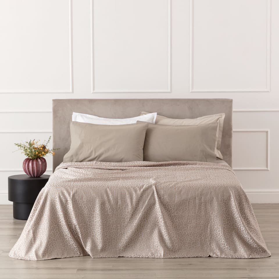 Copriletto Jacquard Leopard