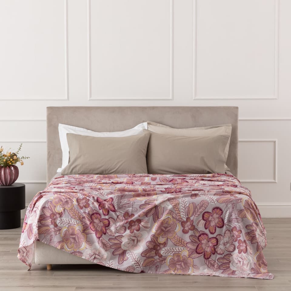 Copriletto In Cotone Stampato Gledia