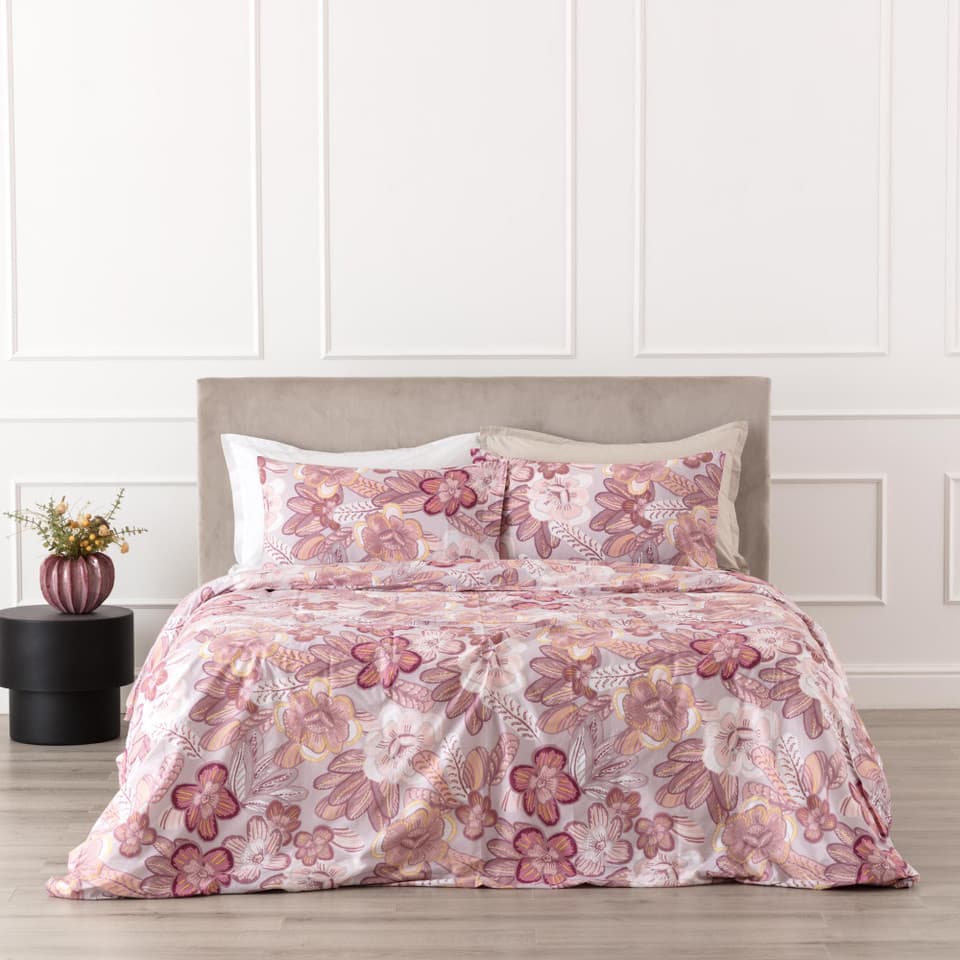 Parure Copripiumino In Cotone Stampato Gledia