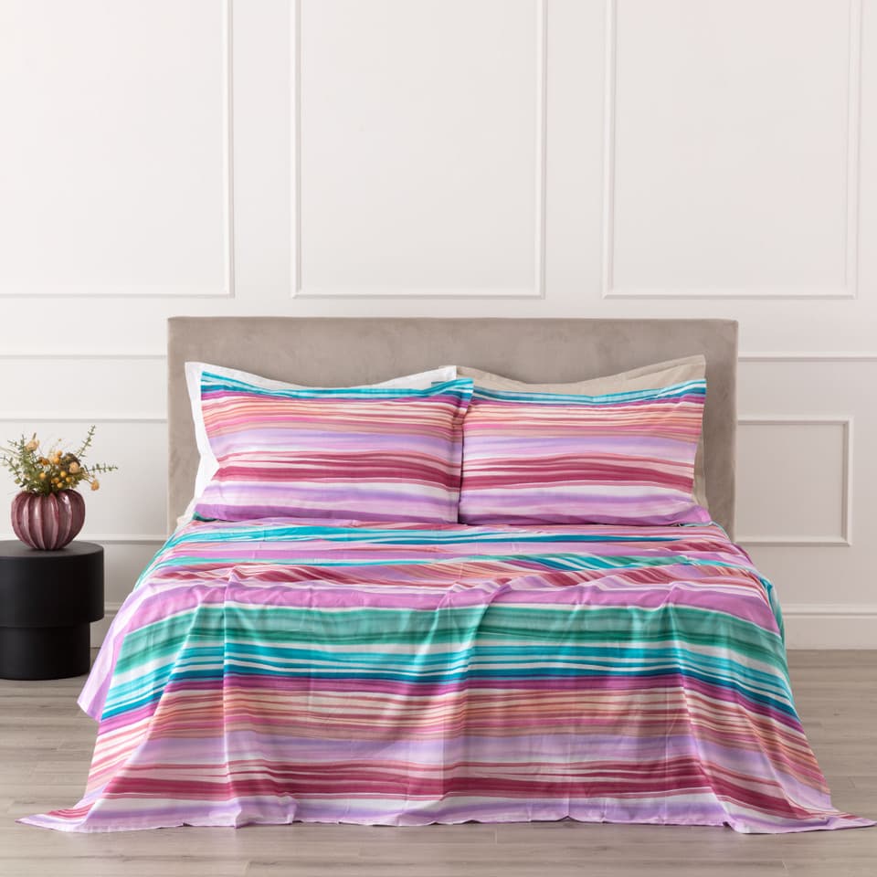 Completo Letto In Percalle Lushana