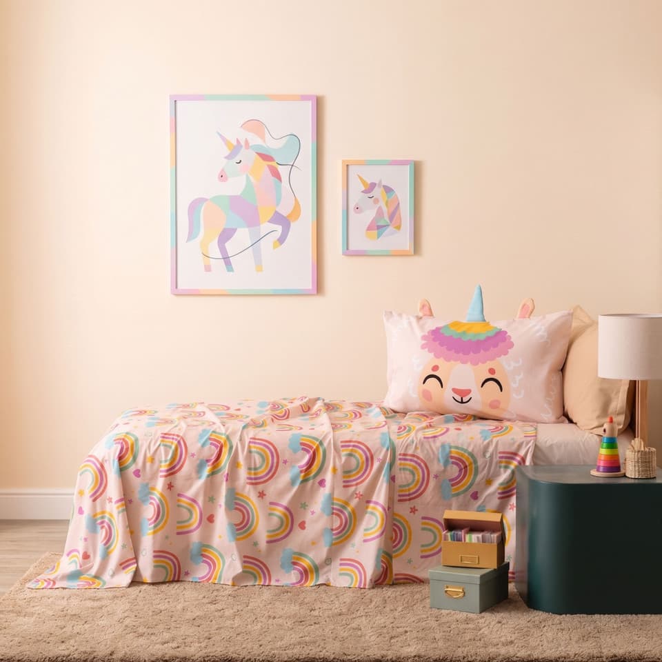Completo Letto In Percalle Rainbow