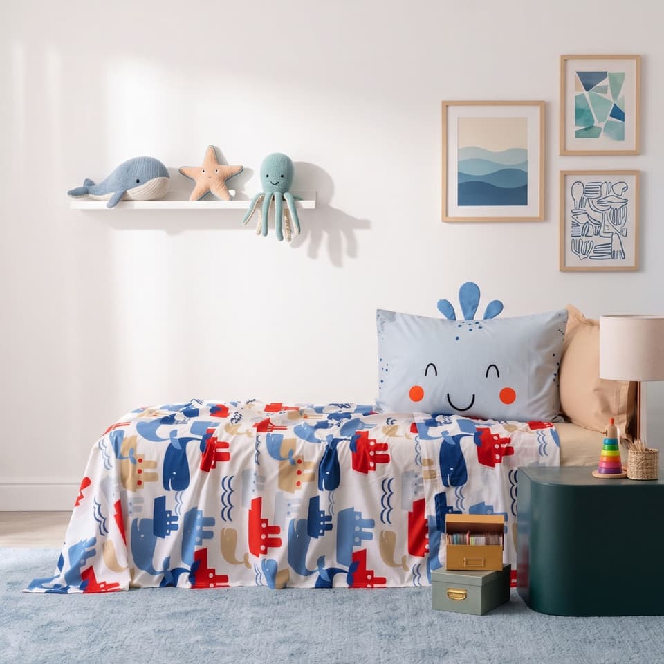 Completo Letto In Percalle Flin